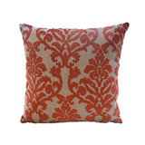 Fire Ridge Orange Floral Luxury Throw Pillow