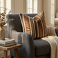 Macedonia Gold Brown and Ivory Handmade Luxury Pillow