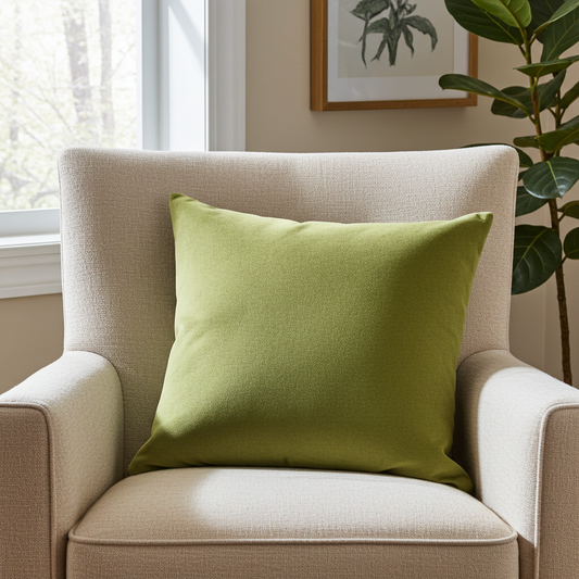 Pistachio Love Green Handmade Luxury Pillow