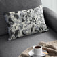 Plutus Black White Midnight Bloom Floral Luxury Throw Pillow