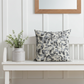 Plutus Black White Midnight Bloom Floral Luxury Throw Pillow
