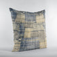 Plutus Green Blue Tranquil Mosaic Plaid Luxury Throw Pillow