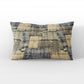 Plutus Green Blue Tranquil Mosaic Plaid Luxury Throw Pillow