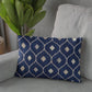 Plutus Navy Beige Nautical Dot Dots Luxury Throw Pillow