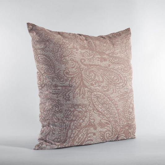 Plutus Terracotta  Rustic Paisley Paisley Luxury Throw Pillow