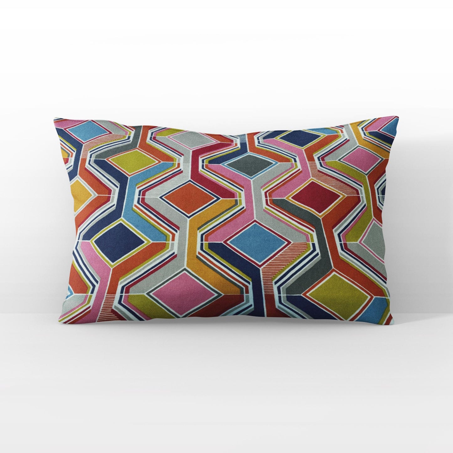 Plutus Multicolor LuxGem Diamonds Luxury Throw Pillow