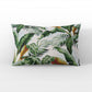 Plutus Green White Leafy Luxe Floral Luxury Throw Pillow