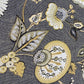 Plutus Gray Yellow Sunlit Garden Floral Luxury Throw Pillow