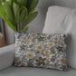 Plutus Gray Yellow Brown Harvest Bloom Floral Luxury Throw Pillow