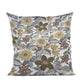 Plutus Gray Yellow Brown Harvest Bloom Floral Luxury Throw Pillow