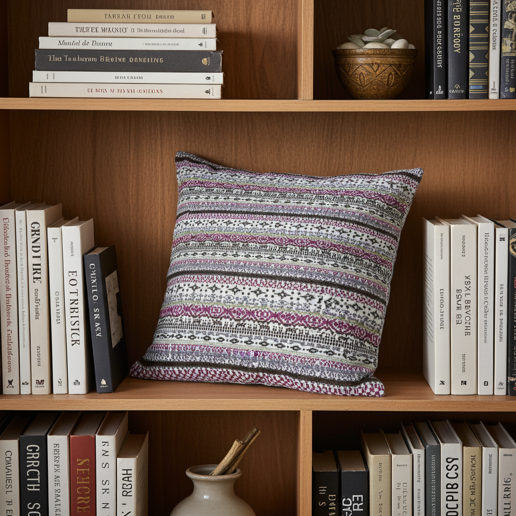 Plutus Red Navy Beige Nautical Stripe Stripe Luxury Throw Pillow