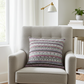 Plutus Red Navy Beige Nautical Stripe Stripe Luxury Throw Pillow