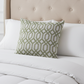 Plutus Green Beige Serene Meadow Imperial Trellis Luxury Throw Pillow
