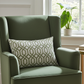 Plutus Green Beige Serene Meadow Imperial Trellis Luxury Throw Pillow