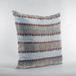 Plutus Red Beige Crimson Knit Stripe Luxury Throw Pillow