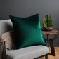 Plutus Emerald Opulence Velvet Luxury Throw Pillow