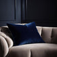 Plutus Sapphire Serenity Velvet Luxury Throw Pillow