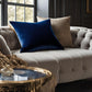 Plutus Sapphire Serenity Velvet Luxury Throw Pillow