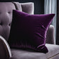 Plutus Plum Velvet Luxury Throw Pillow