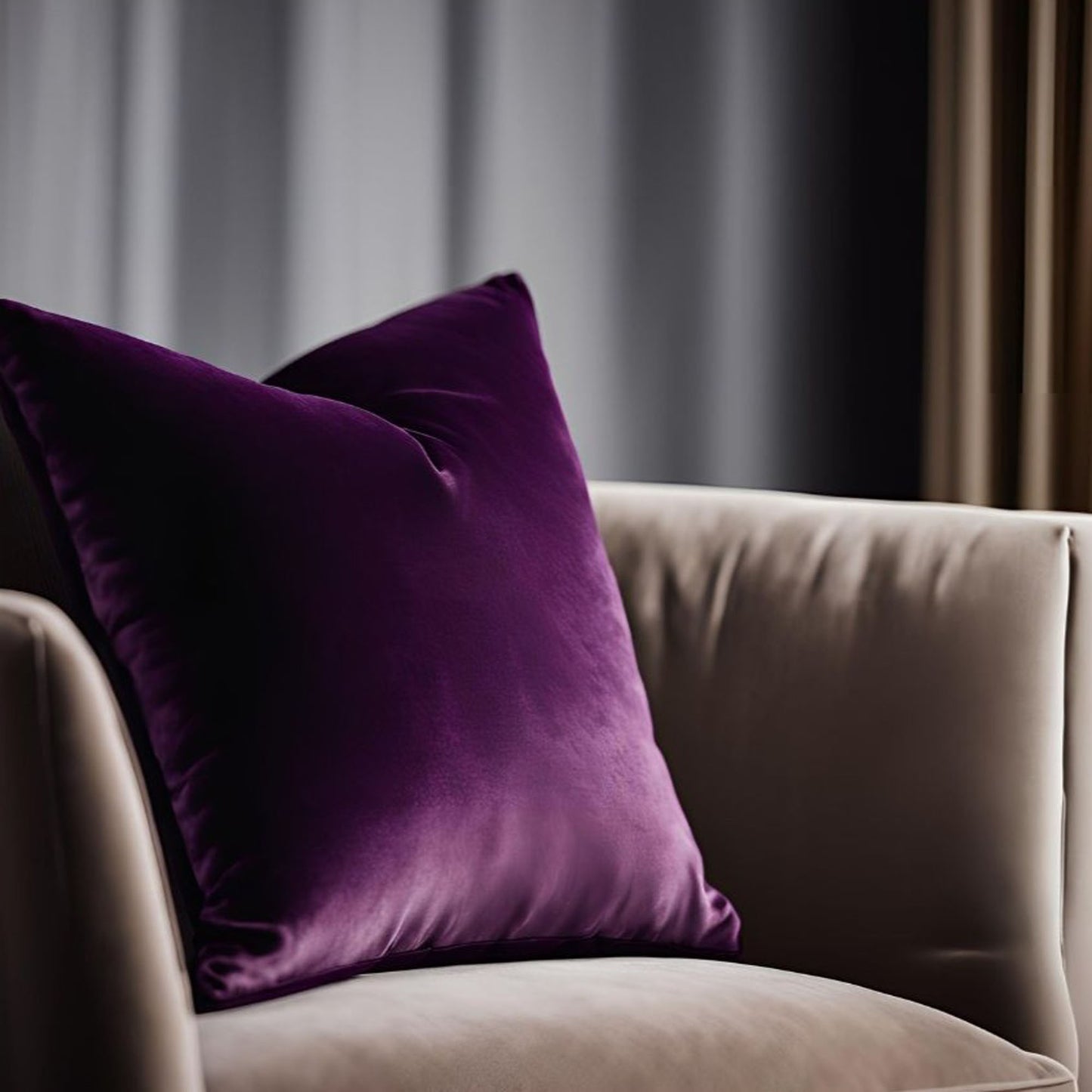 Plutus Plum Velvet Luxury Throw Pillow