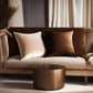 Plutus Chestnut Royale Velvet Luxury Throw Pillow