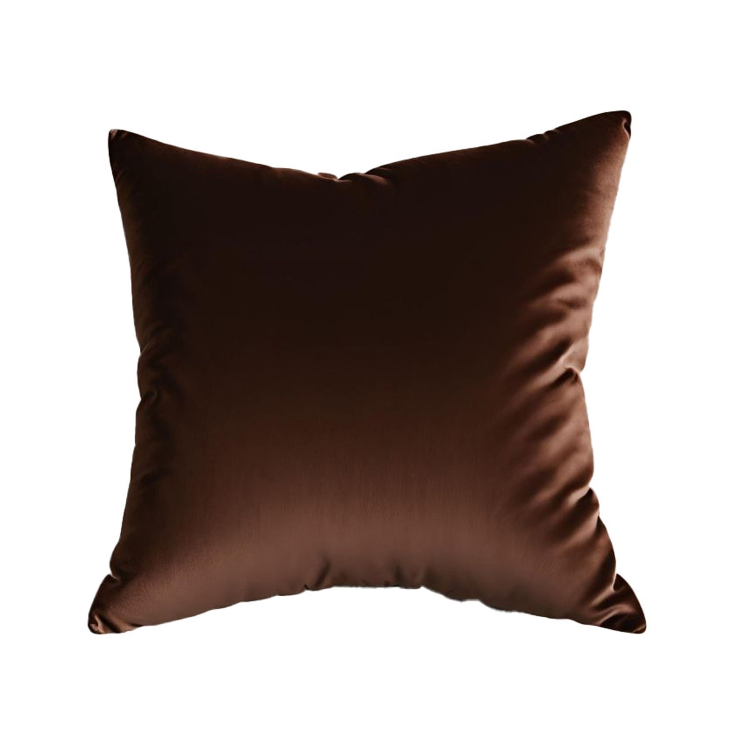 Plutus Chestnut Royale Velvet Luxury Throw Pillow