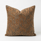 Plutus Burnished Bronze Yarns Shiny Fabric With Twig Pattern Luxury Throw Pillow