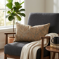 Plutus Burnished Bronze Yarns Shiny Fabric With Twig Pattern Luxury Throw Pillow