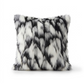 Plutus Black, White Zebra Animal Faux Fur Luxury Throw Pillow