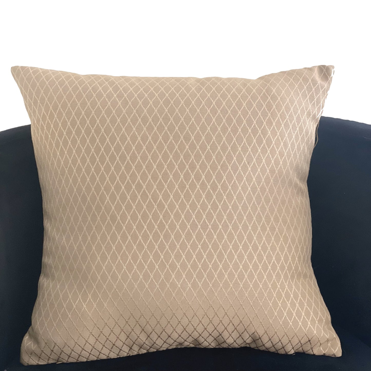 Diamond Cascade Brown Geometric Luxury Outdoor/Indoor Throw Pillow