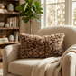 Plutus Brown, Beige Jungle Cat Animal Faux Fur Luxury Throw Pillow