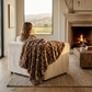 Jungle Cat Faux Fur Luxury Throw