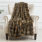 Porcupine Mocha Faux Fur Luxury Throw
