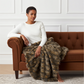 Porcupine Mocha Faux Fur Luxury Throw