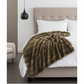Porcupine Mocha Faux Fur Luxury Throw