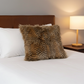 Porcupine Faux Fur Animal Print Pillow
