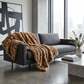 Frost Mink Light Brown Faux Fur Luxury Throw