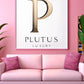Plutus Luxe Aurora Textured Fuchsia Gold Velvet Luxury Throw Pillow