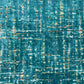 Plutus Luxe Aurora Textured Teal Gold Velvet Luxury Throw Pillow