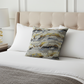 Plutus Velvet Crest Black, Gray, Citrine Handmade Luxury Pillow