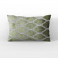 Plutus Green Royal Arches Geometric Luxury Throw Pillow