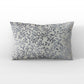 Plutus Grey Silver Whispering Vines Floral Luxury Throw Pillow