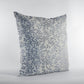 Plutus Grey Silver Whispering Vines Floral Luxury Throw Pillow