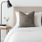 Bella Isabella Brown and Beige Luxury Throw Pillow