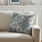 Paragon Brown, Blue and Beige Luxury Throw Pillow