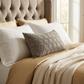 Halo Knights Blue and Gray Luxury Throw Pillow