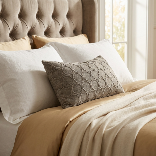 Halo Knights Blue and Gray Luxury Throw Pillow