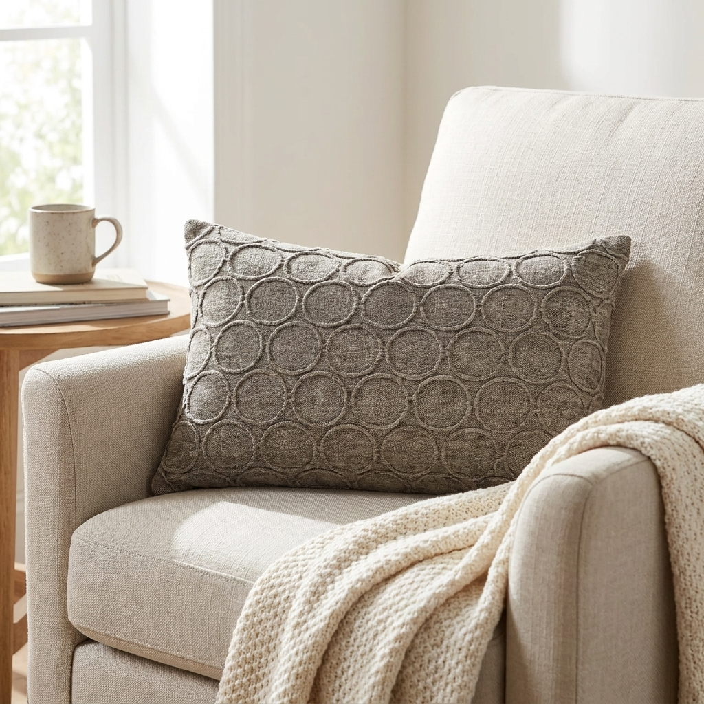 Halo Knights Blue and Gray Luxury Throw Pillow