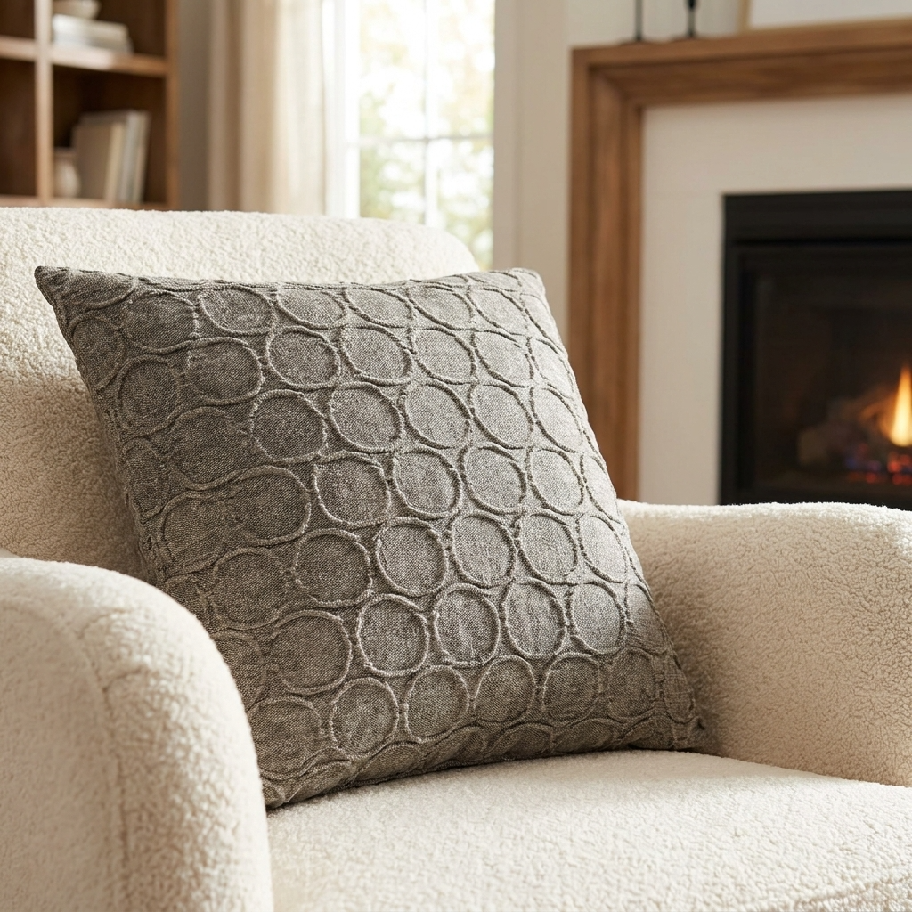 Halo Knights Blue and Gray Luxury Throw Pillow