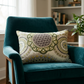 Sunset Cottage Yellow , Green and Ivory Luxury Throw Pillow